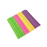 Палочки для  попкейков  разноцветные,20см 100шт/упак