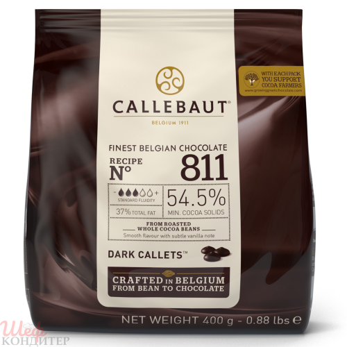 Шоколад темный Callebaut 54,5% 400 гр Шоколад темный Callebaut 54,5% 400 гр