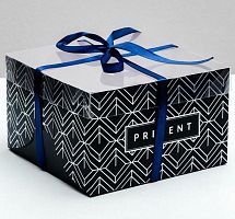 Коробка на 4 капкейка Present, 16 × 16 × 10 см (1 ШТУКА) 4675068