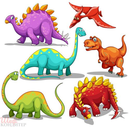 Сахарная картинка Динозавры С113
