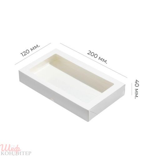 ECO TABOX1000 PRO Контейнер на вынос 200*120*40мм. БЕЛЫЙ (225шт кор)