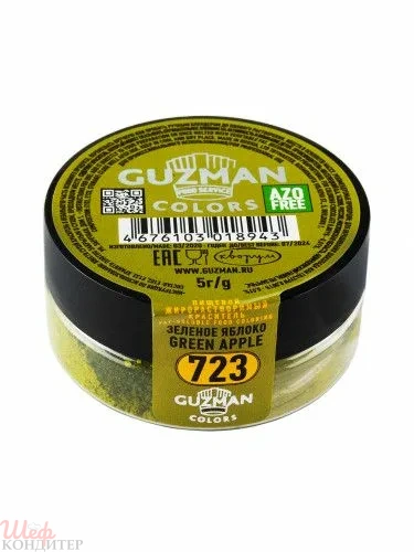 Краситель жирорастворимый Зелёное яблоко 5г GUZMAN Краситель жирорастворимый Зелёное яблоко 5г GUZMAN