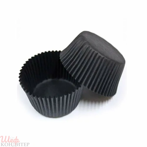 Капсула бумажная КРУГ 50*30 мм черная 1000штук 