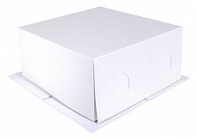 XW190 Упаковка для тортов 300*300*190 ХРОМ-ЭРЗАЦ   белый