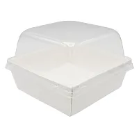 Коробка c купольной крышкой 114*114*49 SmartPack 550 белая.
