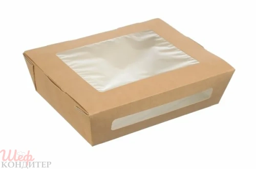 Коробка 170*130*50 с окном Salad 1000