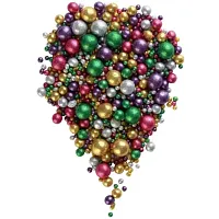 Посыпка рис воздушный БЛЕСК Зел.зол.сер.фиол.фукс. 1,5кг 2-13мм (721)