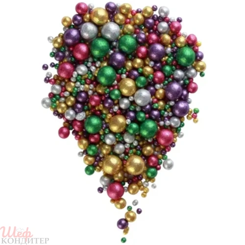 Посыпка рис воздушный БЛЕСК Зел.зол.сер.фиол.фукс. 1,5кг 2-13мм (721) Посыпка рис воздушный БЛЕСК Зел.зол.сер.фиол.фукс. 1,5кг 2-13мм (721)