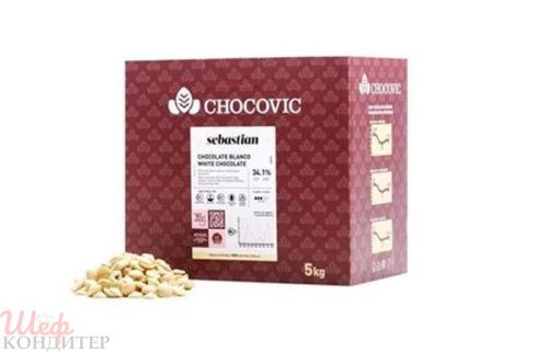 Белый шоколад Chocovic Sebastian 5кг 34.6%
