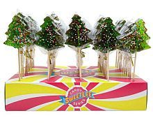 Леденец на палочке "Елочка" зеленая 30гр