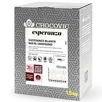 Глазурь белая жировая Esperanza Chocovic 1,5кг 