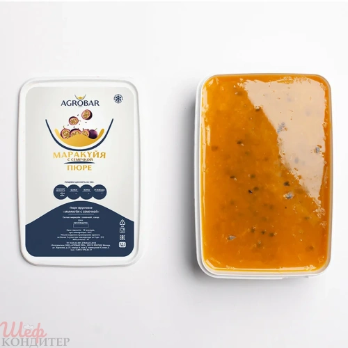 ПЮРЕ фруктовое МАРАКУЙЯ с семечкой с/м 250гр "Агробар"