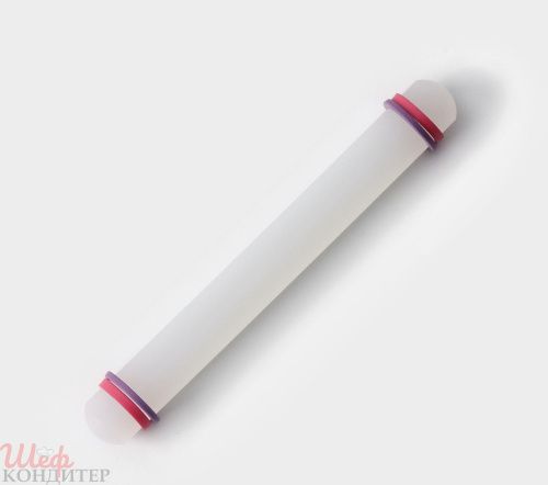 Скалка с ограничителями пластик 23х3см 830315