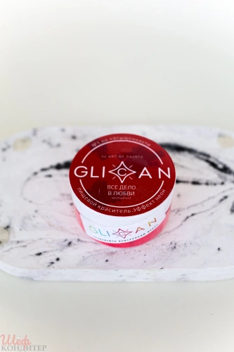 Краситель пищ.Неоновый GLICAN Всё дело в любви (розовый персик)10гр