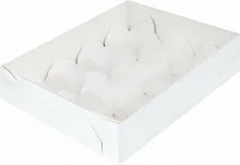 Коробка 235*175*55мм белая с крышкой для 12 моти