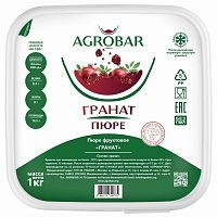 ПЮРЕ фруктовое ГРАНАТ с/м 1 кг "Агробар" БЕЗ САХАРА