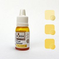 Краситель гелевый Желтый 10мл Oil-gel колорант жирорастворимый KREDA