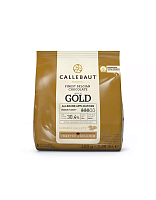 Шоколад белый с карамелью Gold Callebaut 30,4% 400 гр 