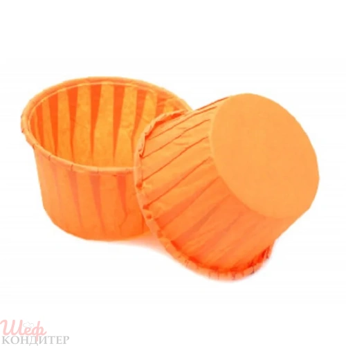 Капсула бумажная Маффин 50*40 мм Оранжевый 100 шт Капсула бумажная Маффин 50*40 мм Оранжевый 100 шт