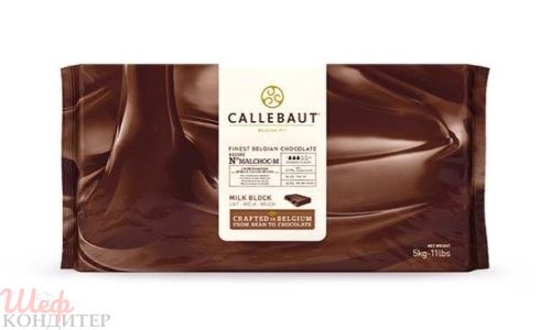 Шоколад молочный БЕЗ САХАРА Callebaut 33,6% 0,5кг. ПЛИТКА (фасовка)