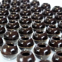 Капсулы для трюфелей из ТЕМНОГО шоколада 1 лист/63шт Callebaut 