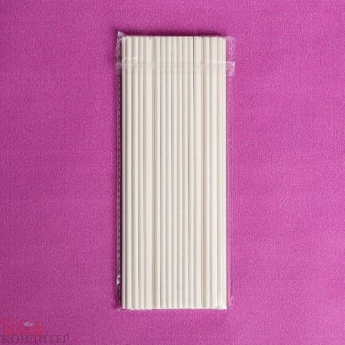  Палочки для  кейкпопсов белые 20см 50 шт. 9923930