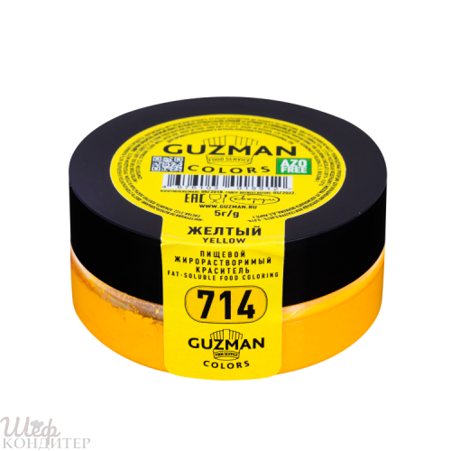 Желтый — жирорастворимый краситель GUZMAN — 5г 714