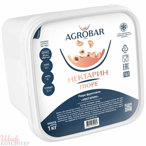 Пюре НЕКТАРИН с/м 1 кг "Агробар"