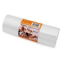 МЕШКИ кондитерские в РОЛИКЕ 40 см 90мкм п/э (100 шт./рул.) прозрачные