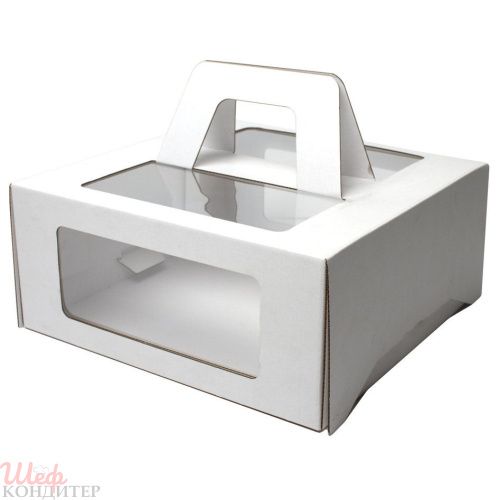 Коробка для торта 300*300*190 с окном Коробка для торта 300*300*190 с окном