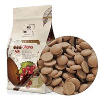 Шоколад кувертюр молочный GHANA 40% Cacao Barry 100гр (фасовка)