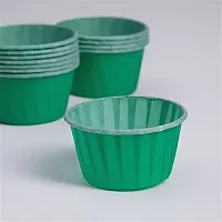 Капсула бумажная Маффин 50*40 мм ЗЕЛЁНЫЙ 100шт