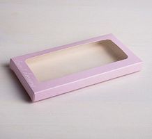 Коробка д/шоколада "Sweeat dreams"с окном 17,3х8,8х1,5см