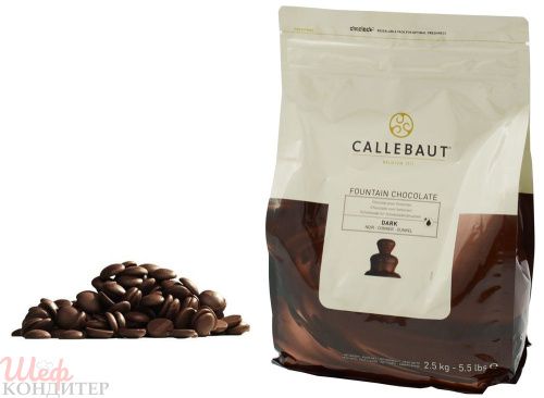Шоколад темный для ФОНТАНОВ Callebaut  200 гр. (фасовка)