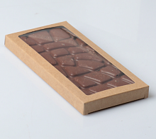 Коробка д/шоколада КРАФТ с окном (по 5ШТУК) 17х8х1,4см 4252262