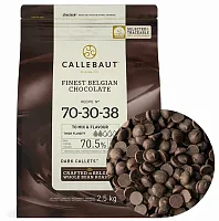 Шоколад горький 70,5% Callebaut 2,5кг 