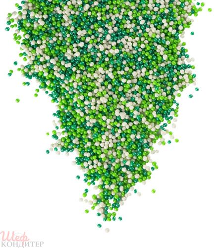 Драже сахарное БИСЕР цветной ЗЕЛЕНЫЙ, СЕРЕБРО, ИЗУМРУД 750гр № 430 Драже сахарное БИСЕР цветной ЗЕЛЕНЫЙ, СЕРЕБРО, ИЗУМРУД 750гр № 430