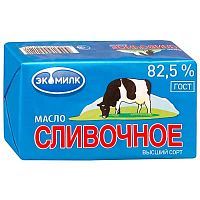 Масло сливочное "ЭКОМИЛК" 82,5% 450гр. 