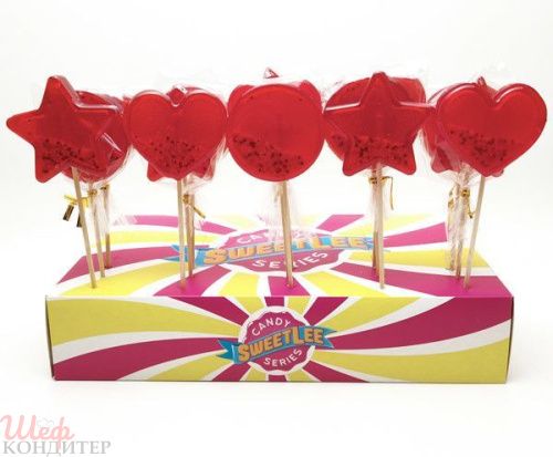 Леденец на палочке "Погремушка" карамельный 45гр Леденец на палочке "Погремушка" карамельный 45гр