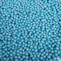 Рис воздушный в цветной глазури ЖЕМЧУГ голубой 2-5мм (1,5кг/упак)
