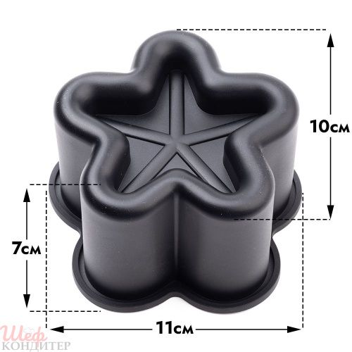 Форма силиконовая для бенто тортов "Звезда"