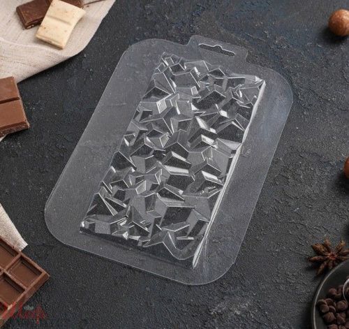 Форма для шоколада "Плитка Сломанный кристалл"170х85х10 мм 4951353