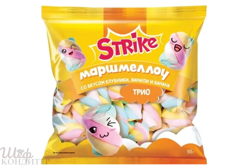 Маршмеллоу банан клубника ваниль 90 гр.