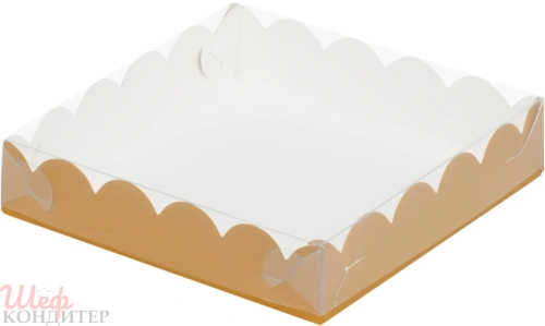 Коробка 120*120*30мм крафт для печенья и пряников  