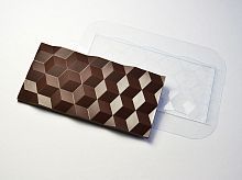Форма для шоколада "Плитка Кубики"  170х85х10 мм