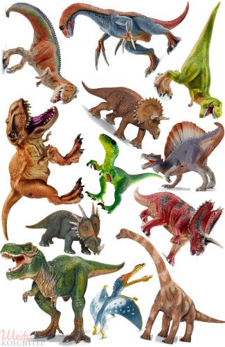 Вафельная картинка Динозавры В110