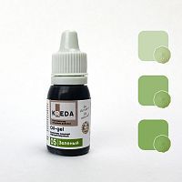 Краситель гелевый Зеленый 10мл Oil-gel колорант жирорастворимый KREDA