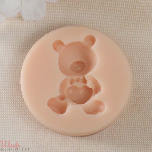 Молд «Мишка с сердечком», 4.3×3×1.3 см  9952253