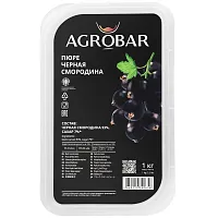 ПЮРЕ фруктовое ЧЕРНАЯ СМОРОДИНА с/м 1 кг "Агробар"