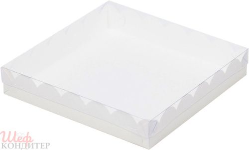 Коробка для печенья и пряников 200х120х35мм белая 080420